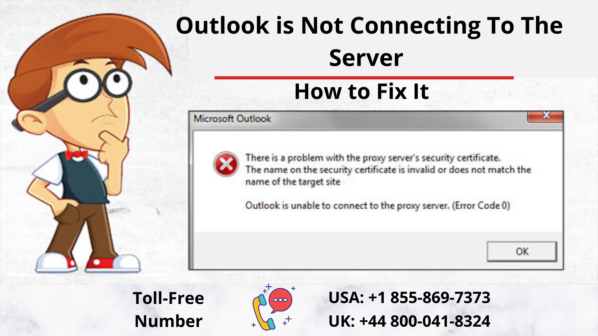 why is my microsoft outlook not connecting to server